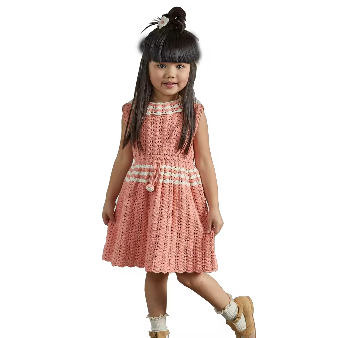 OEM Brand Boutique Cotton Baby Spanish Crochet Baby Dress