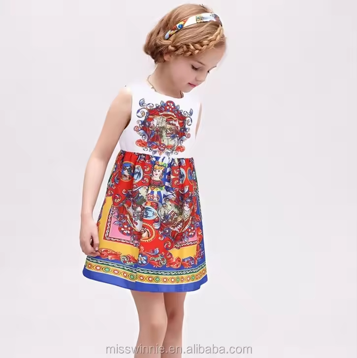 girls flower white dress
