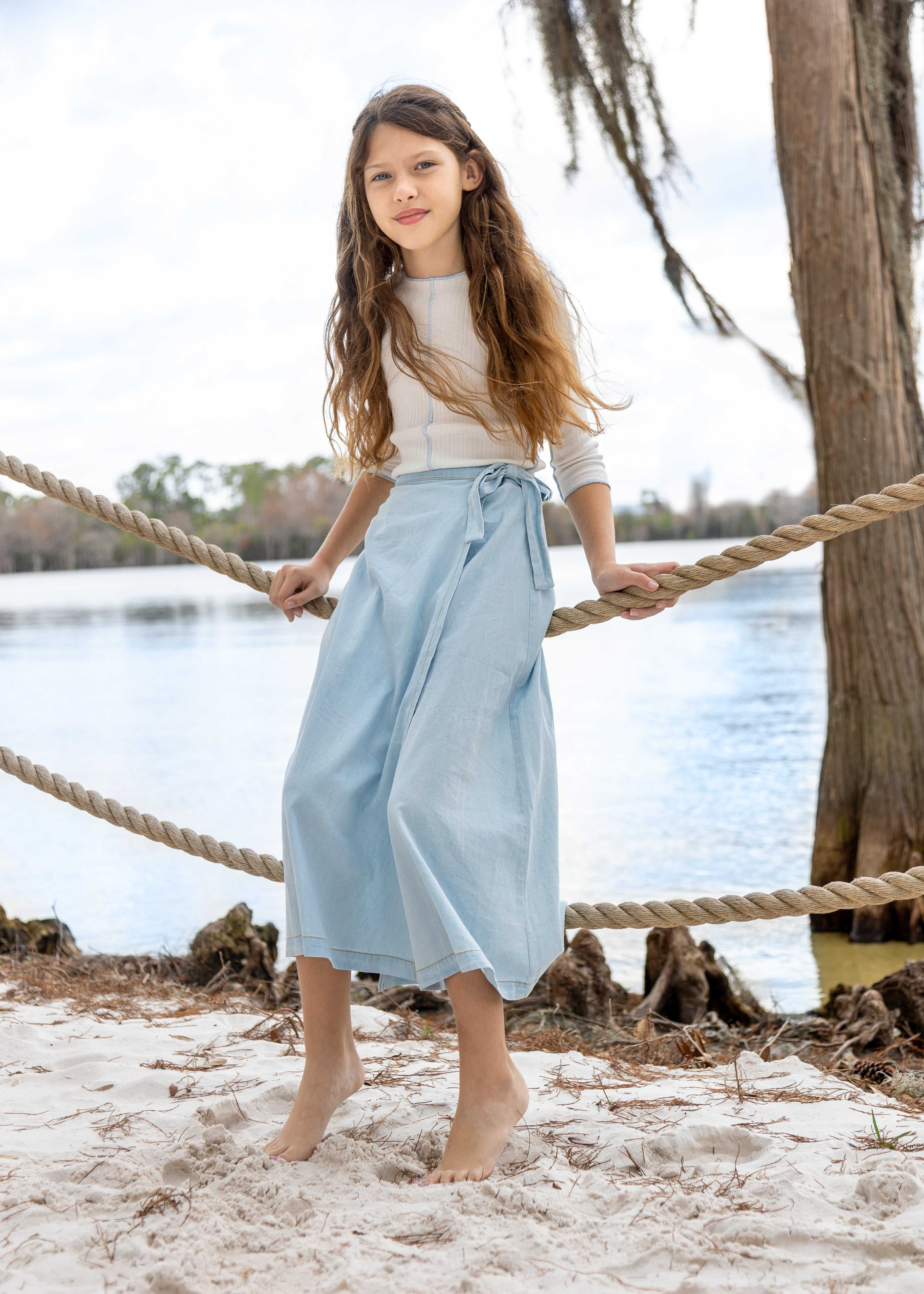 Custom Family Brother Sister Matching Clothing Children Kids Clothes Denim Boys Shirts Teenage Girls Skirts Little Girls Dresses